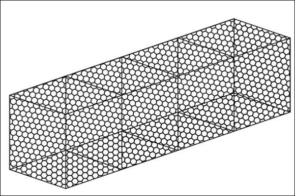 Twisted wire gabions for lining channels