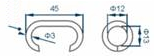 Hog rings for box gabion fixing, galfan wire