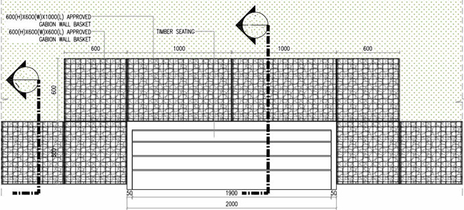 Gabions galvanized wire mesh welded