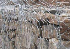 Gabions of 8x10 double twisted hexagonal steel woven wire mesh