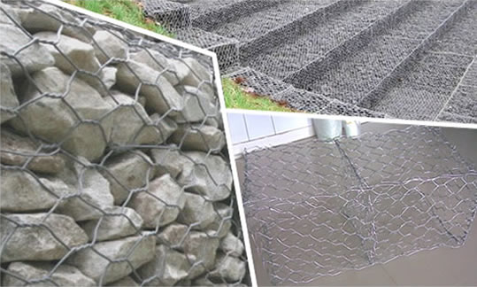 Twisted Gabion Baskets with Hot Dip Zinc Coating